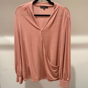 Adrianna Papell Women's Blouse in Dusty Pink